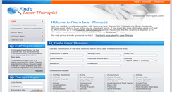 Desktop Screenshot of findalasertherapist.com