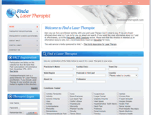 Tablet Screenshot of findalasertherapist.com